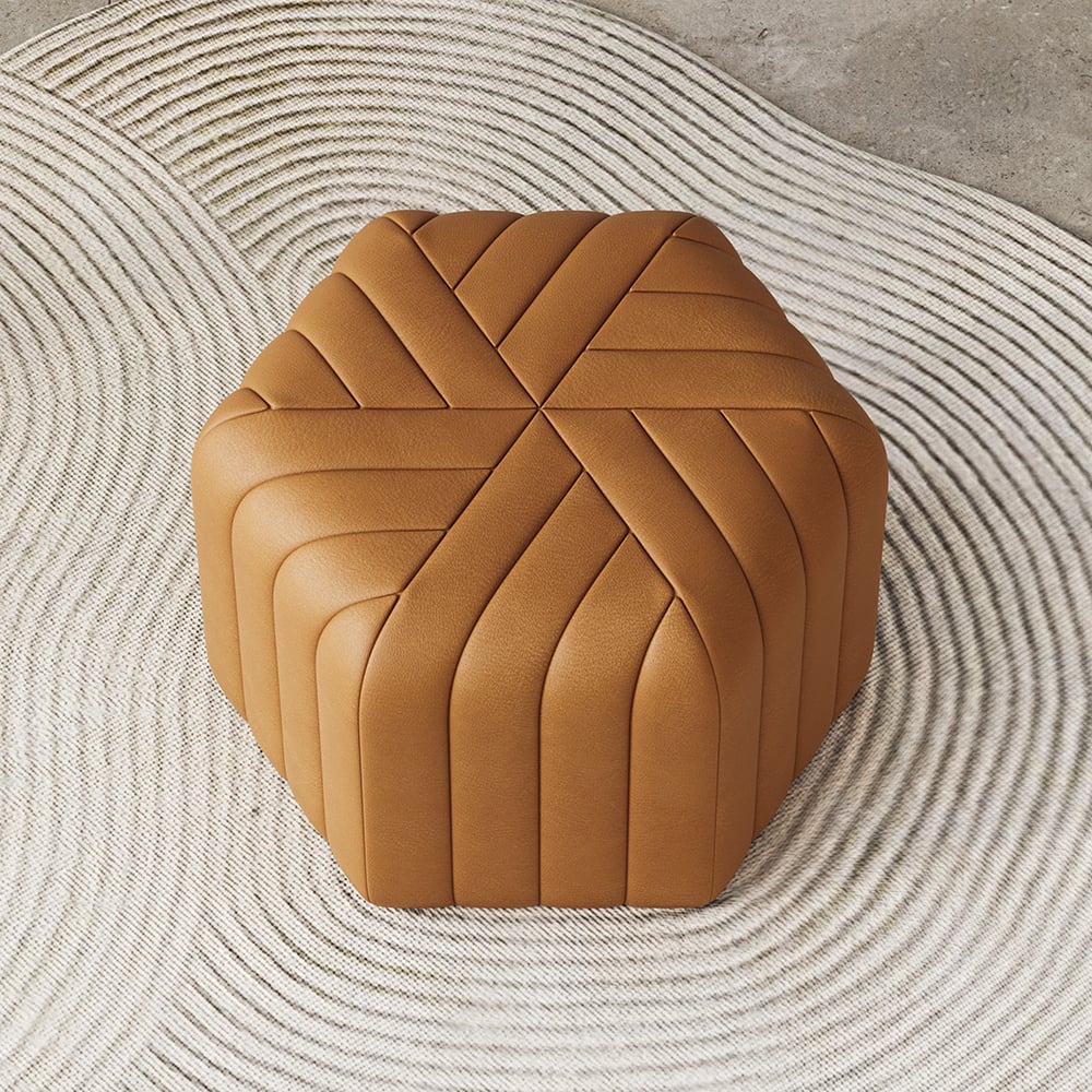 Customer Reviews for Velvet Wide Hexagonal Pouf Ottoman