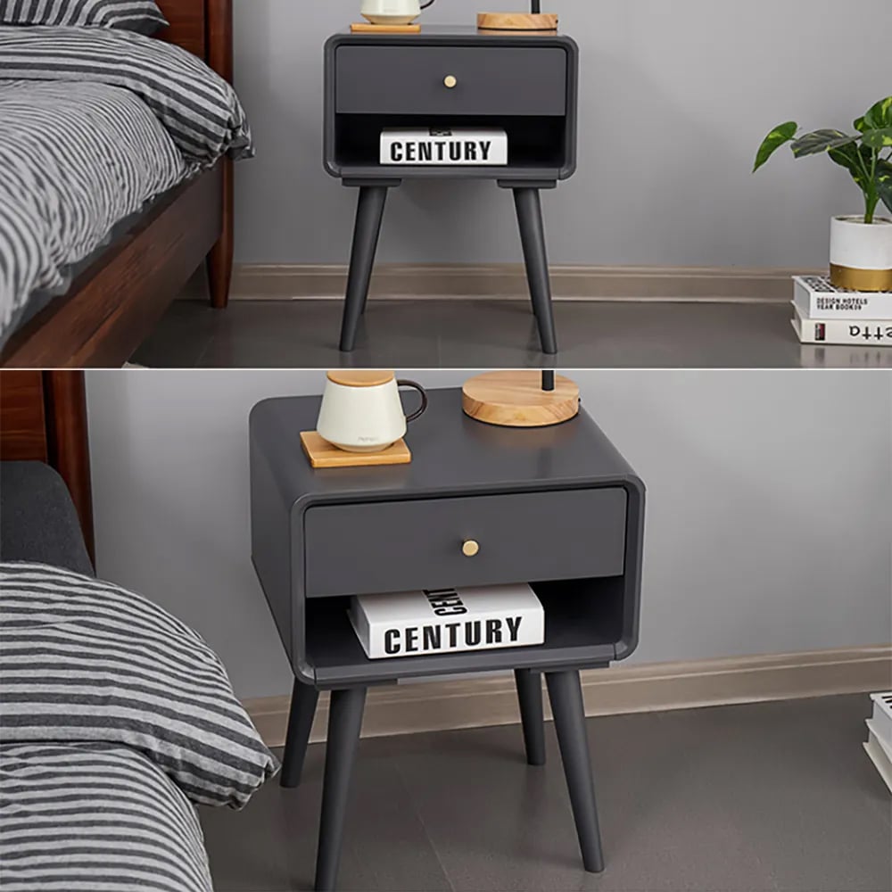 Otázky a odpovědi pro Rustikální ořechový noční stolek s 1 zásuvkou s mosazným tahem