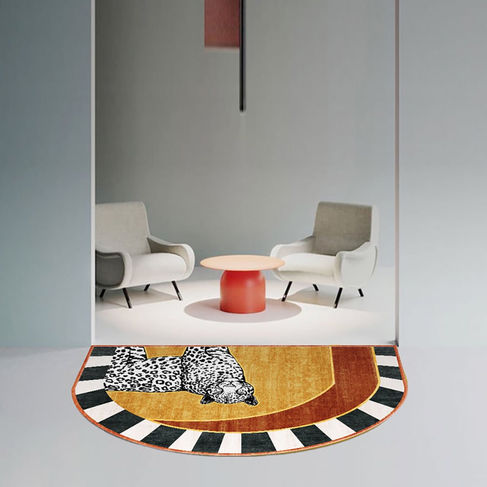 Otázky a odpovědi pro 2' x 3' 2dílný sametový koberec Art Deco Leopard, polokulatý, protiskluzový, protiskluzový, rohože