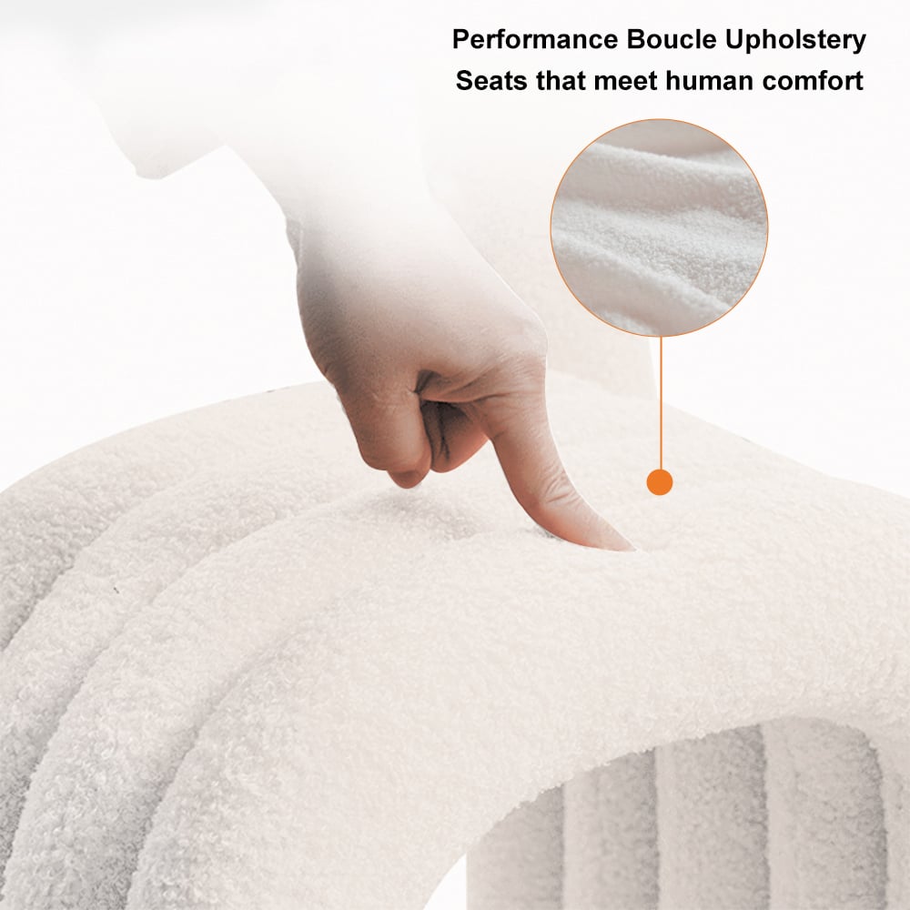 Questions and Answers for Modern White Teddy Velvet Dining Room Chair Side Chair (Set of 2)