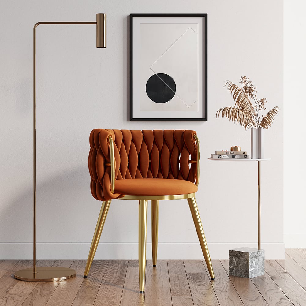 Questions and Answers for Sweave Orange Velvet Dining Chair with Upholstered, 1 Piece