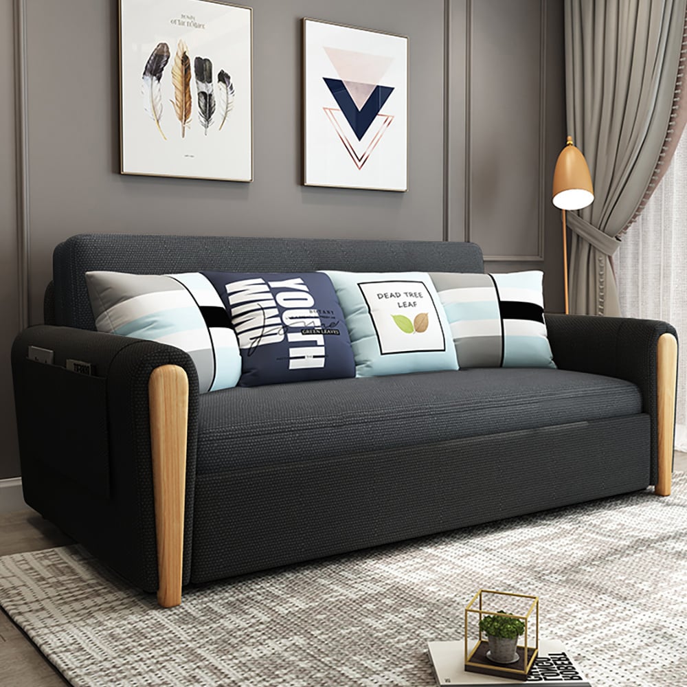 Questions and Answers for 82" Queen 3-Seater Linen Convertible Sleeper Sofa