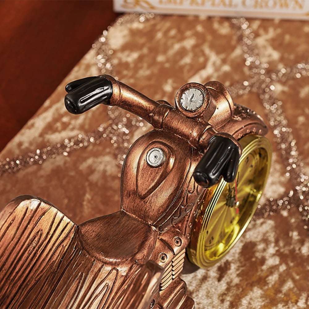Vragen en antwoorden voor Wijnrek voor motorfiets en klok Decoratieve wijnfleshouder voor aanrecht