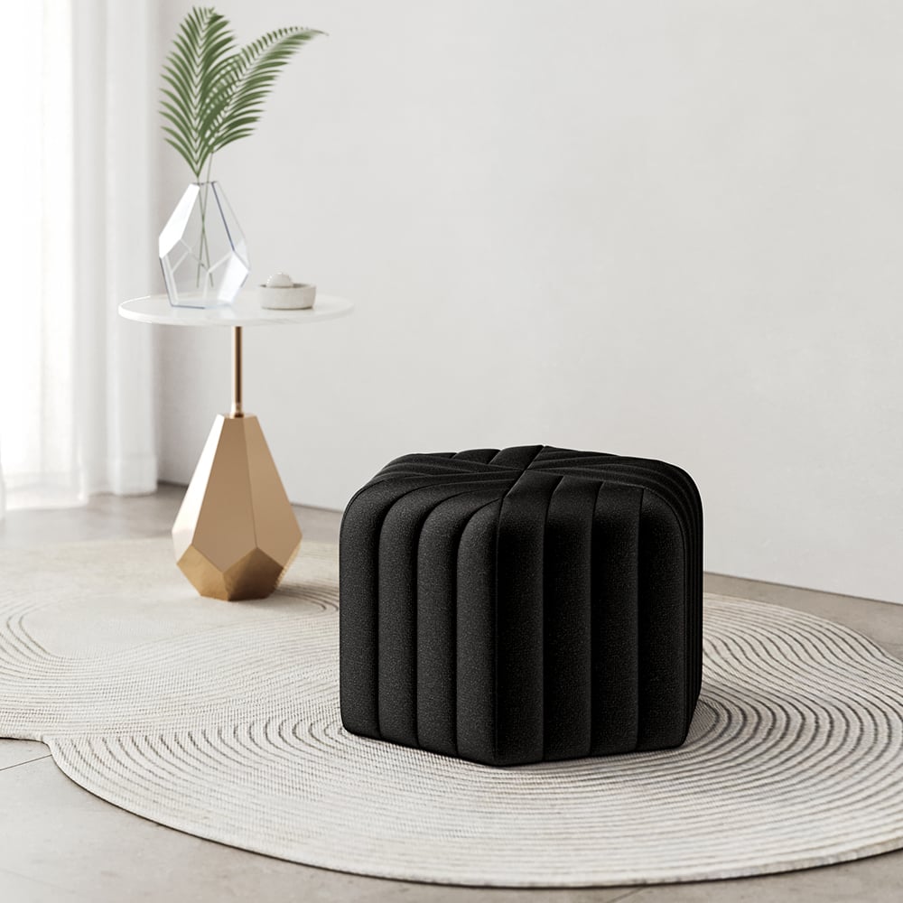 Questions et Réponses pour Pouf hexagonal large en velours