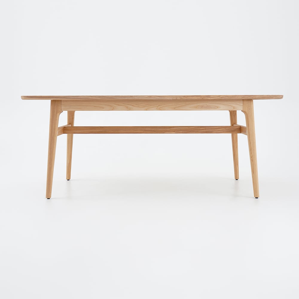 Avis Clients sur Table à manger rectangulaire Mid Century Modern pour 6 personnes pour terrasse extérieure en bois naturel