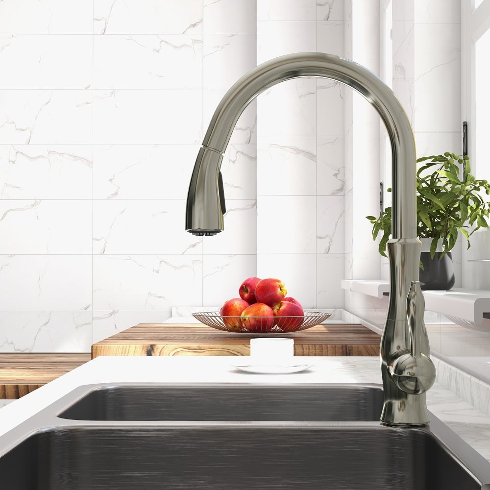 Questions et Réponses pour Robinet de Cuisine à Col de Cygne Tracier avec Pulvérisation Coulissante