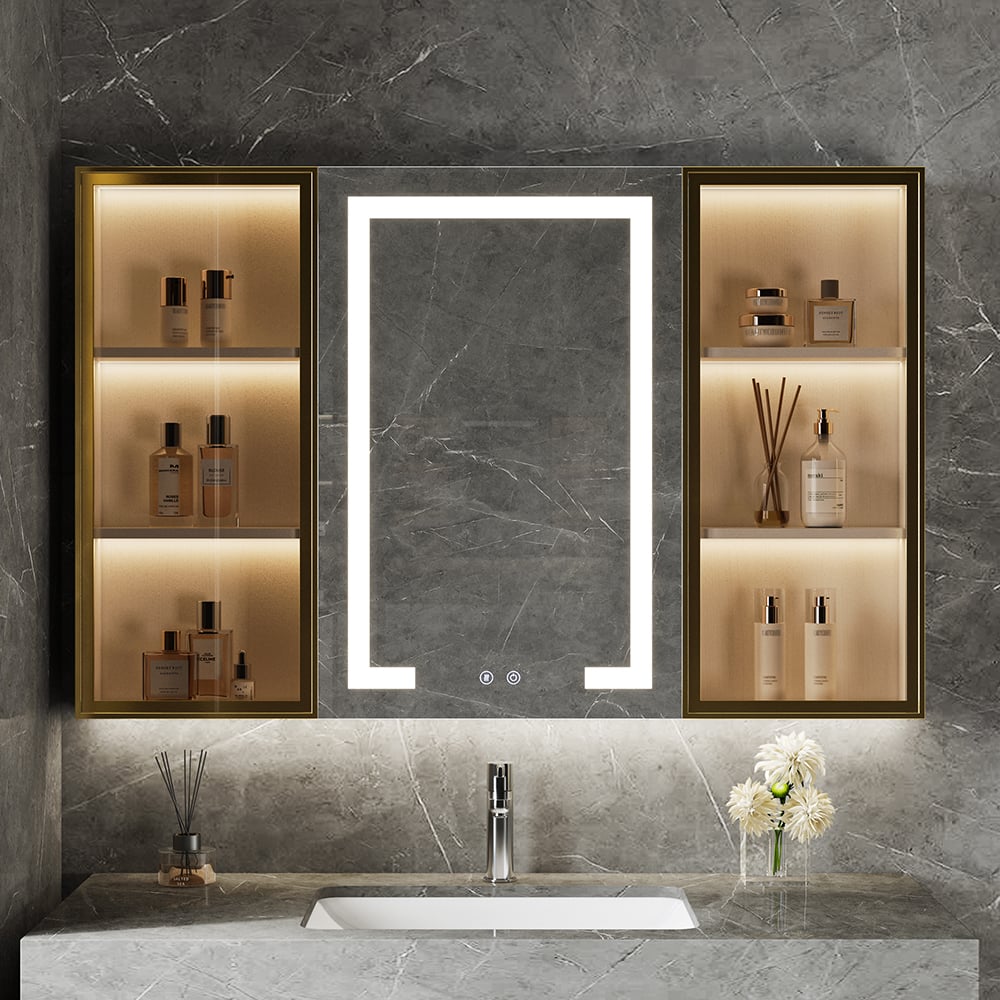 Questions and Answers for 1000mm White Wall-mounted LED Bathroom Medicine Cabinet Vanity Mirror with Storage