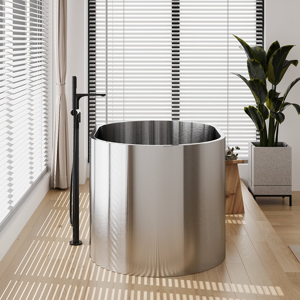 Questions and Answers for 1200mm Oval Deep Freestanding Japanese Stainless Steel Soaking Bathtub