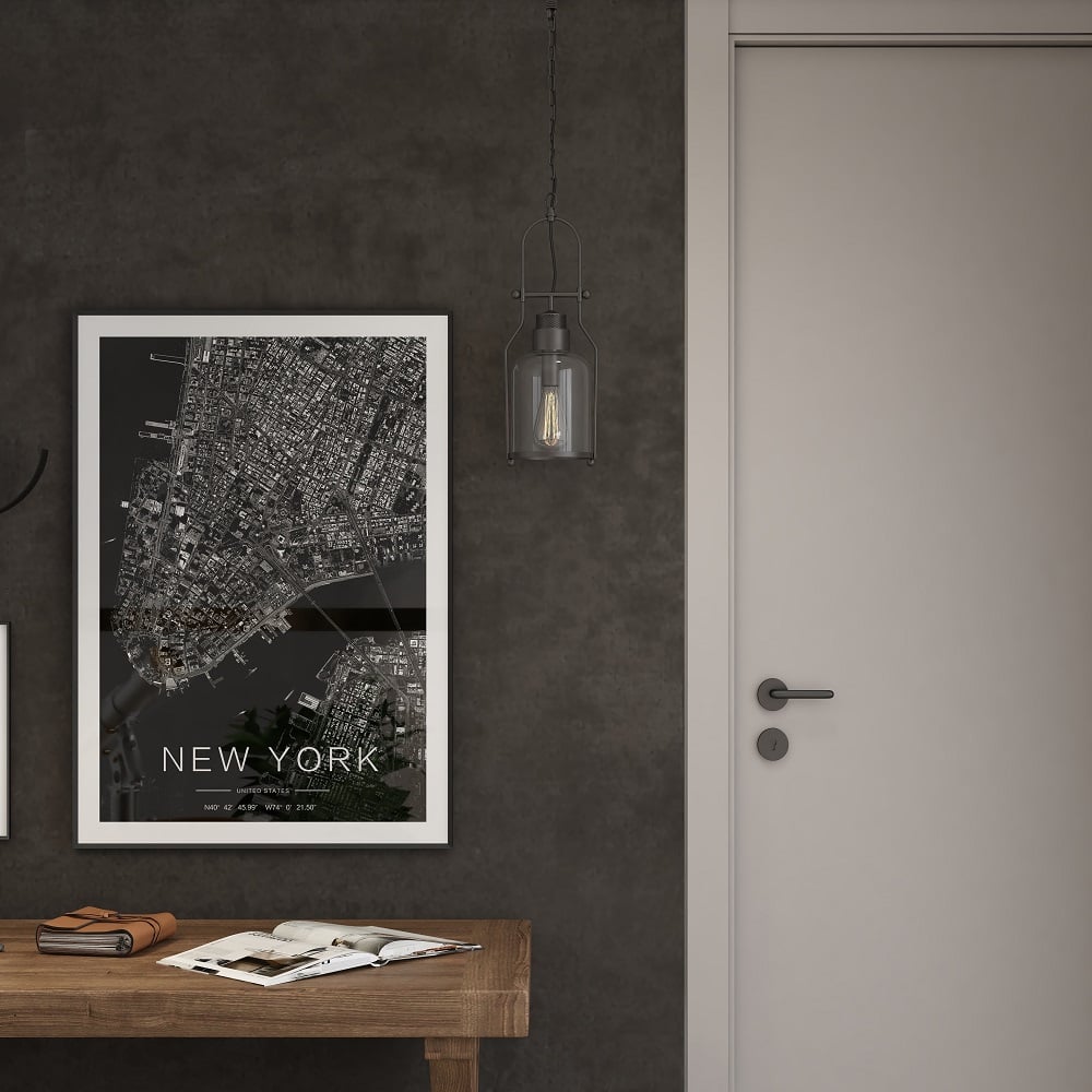 Questions and Answers for Inejar Industrial 1-Light Rust Metal Glass Lantern Pendant Light