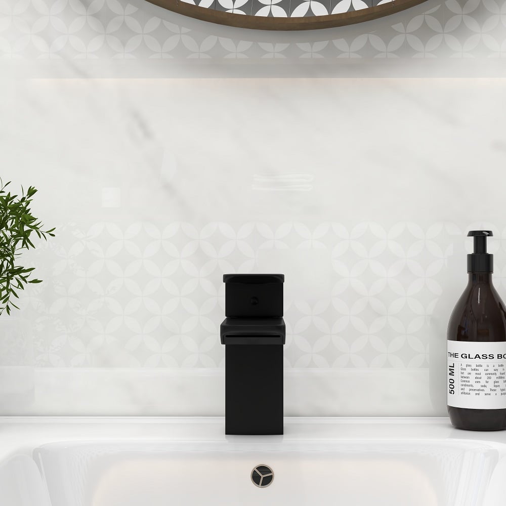 Questions and Answers for Stylish Minimalist Monobloc Lever Handle Waterfall Bathroom Basin Tap in Matte Black
