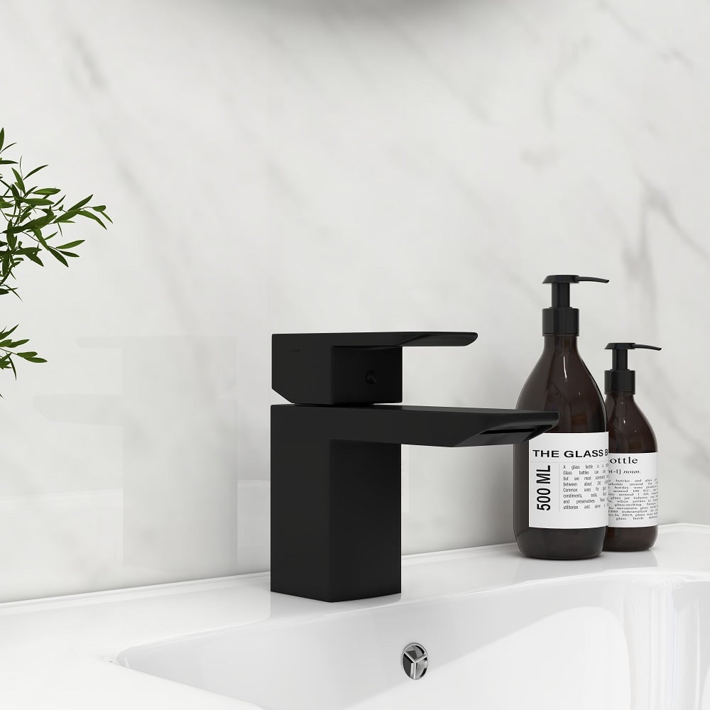 Questions and Answers for Stylish Minimalist Monobloc Lever Handle Waterfall Bathroom Basin Tap in Matte Black
