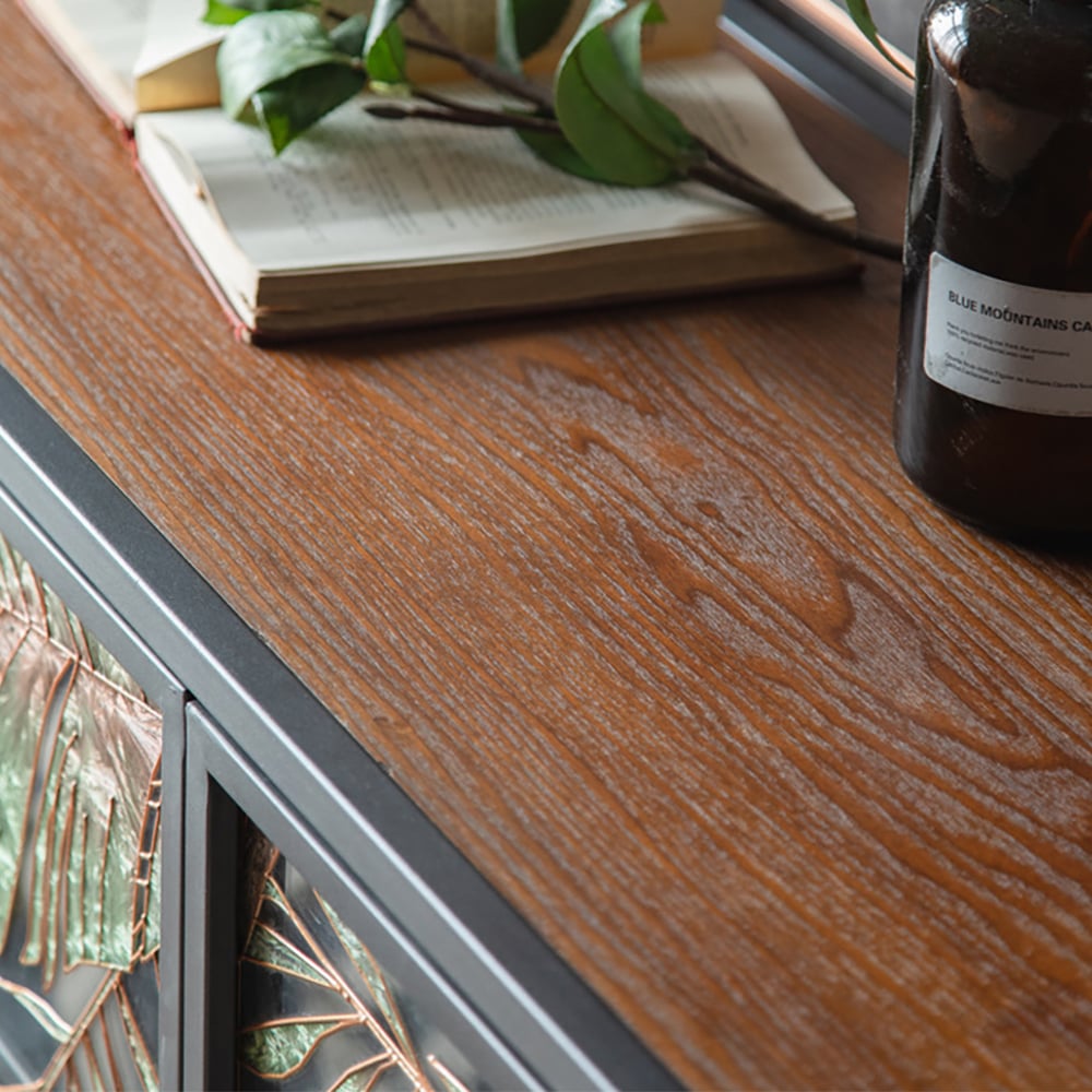 Questions and Answers for 70.9'' Modern Painted Sideboard Buffet with Glass Doors and Shelves