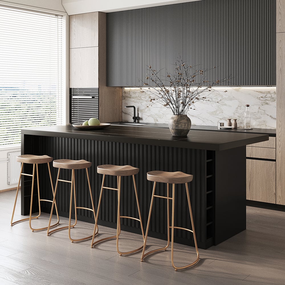 Otázky a odpovědi pro 1830 mm moderní kuchyňský ostrůvek v černé barvě