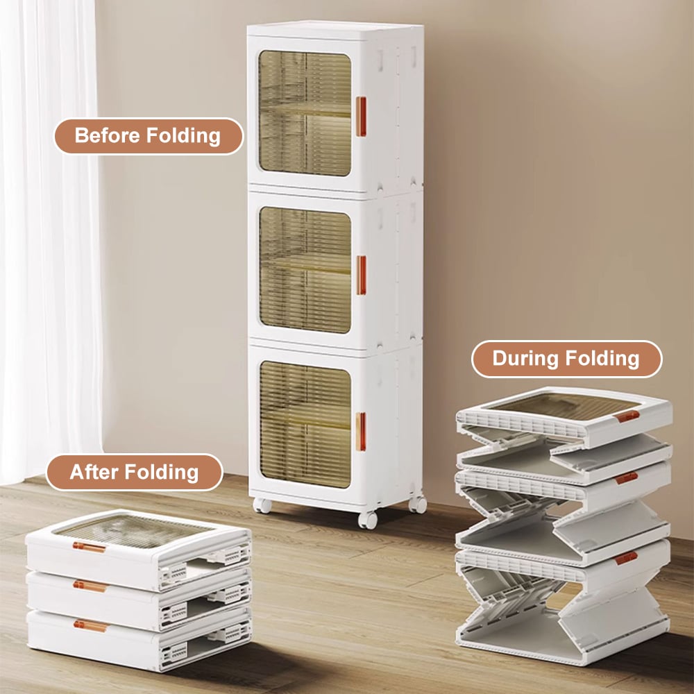 Domande e risposte per Armadietto da bagno bianco a 3 livelli autoportante con 3 ripiani e ante