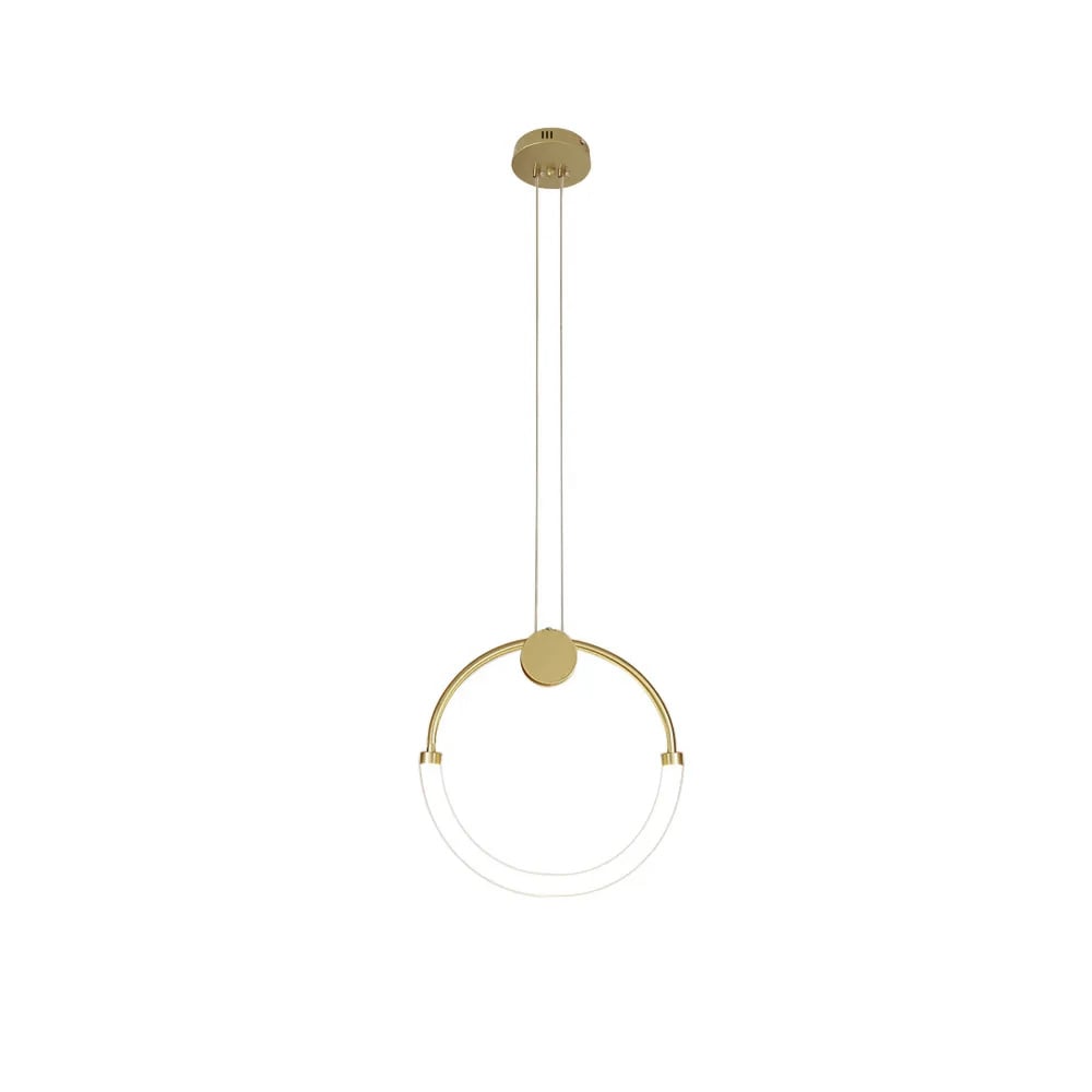 Customer Reviews for Modern Minimalist Single Circle Kitchen Island Light in Gold Cool Light