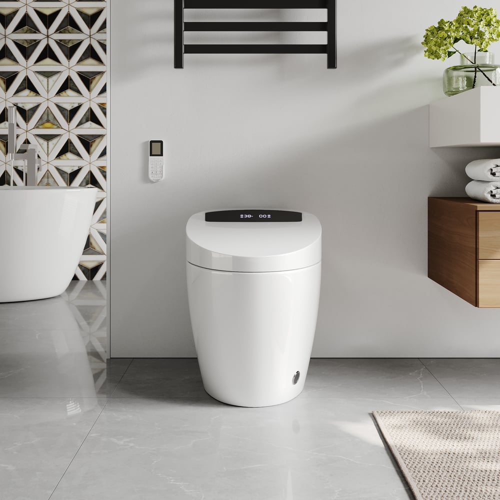 Questions and Answers for Modern Smart One-Piece 1.28 GPF Floor Mounted Elongated Toilet and Bidet with Seat