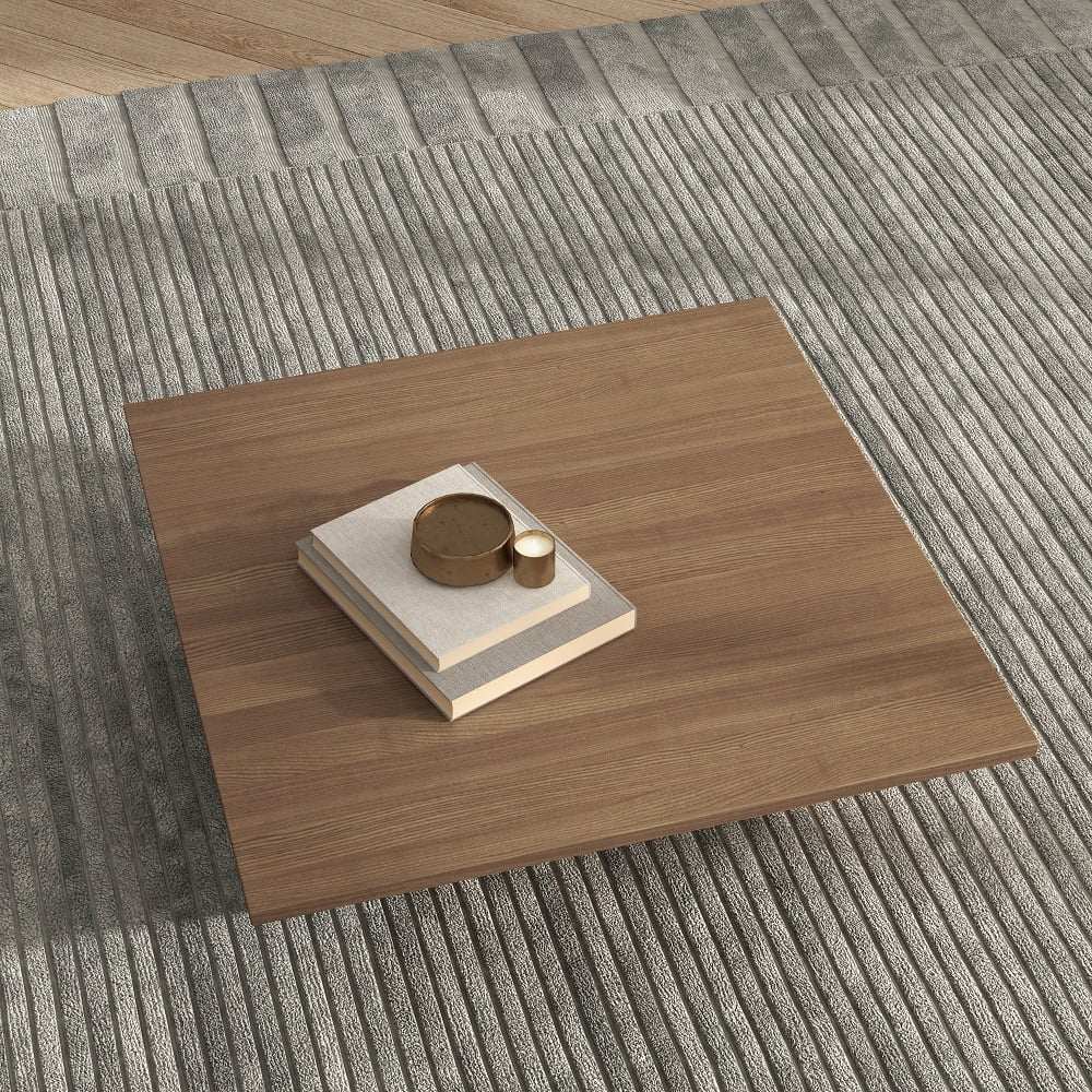 Domande e risposte per Tavolino da caffè quadrato moderno in legno da 1000 mm con contenitore