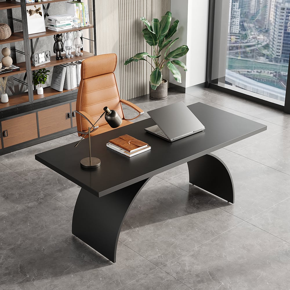 Questions and Answers for Industrial Black Rectangular Wood Metal Base Office Desk (1800mm)