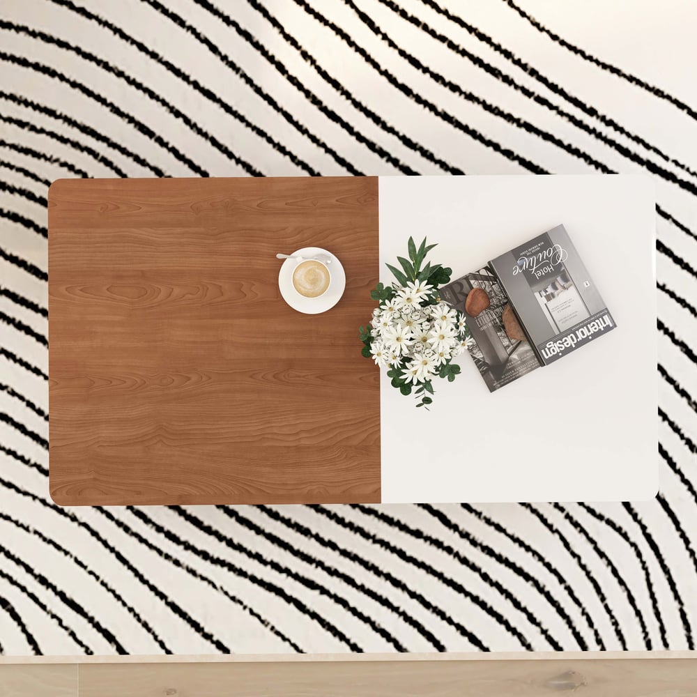 Questions and Answers for Pinkle 2085mm Modern Wood Extendable Sliding Top Coffee Table with Storage White & Waln