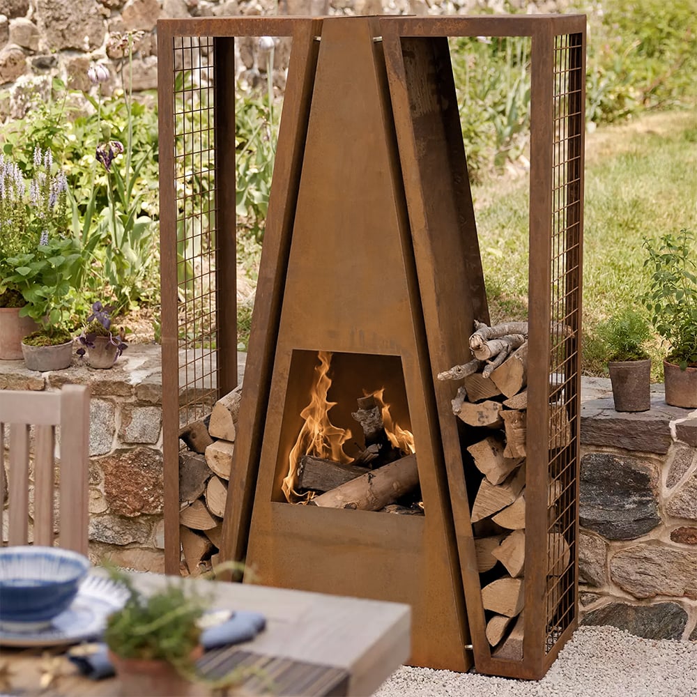 Questions and Answers for 1410mm Large Stainless Steel Outdoor Patio Wood Burning Fireplace With Log Holder