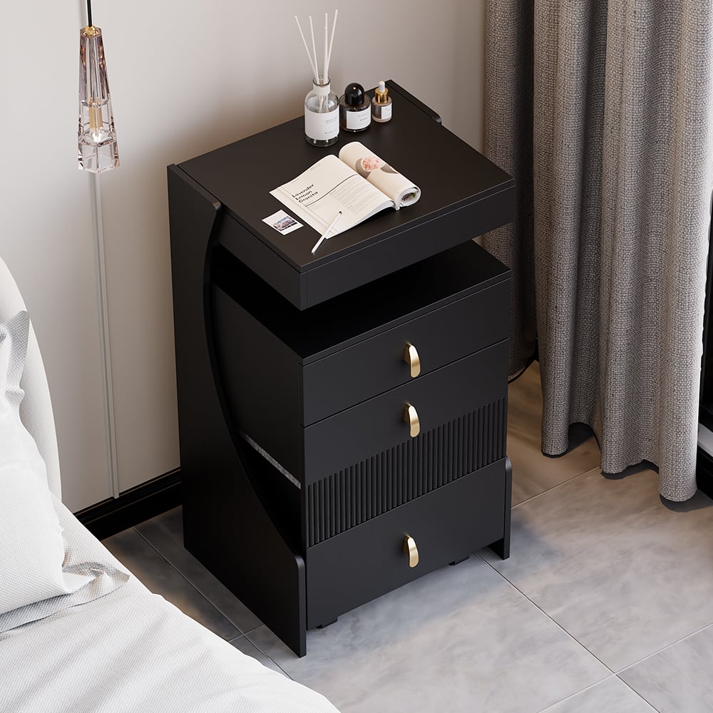 Customer Reviews for Modern Black Makeup Vanity Set with Mirror Mini Dressing Table with Stool