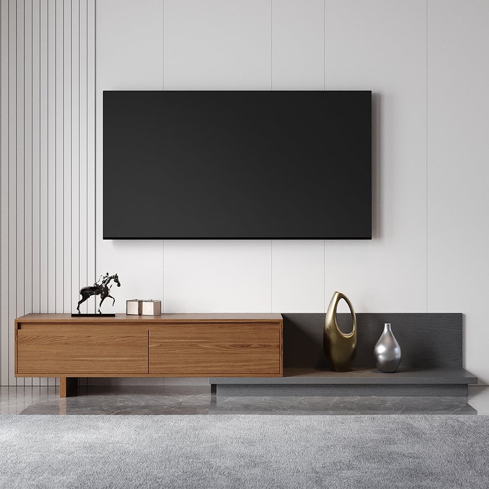Customer Reviews for Fero Walnut Extendable TV Stand with 2 Drawers(1200mm-2000mm)