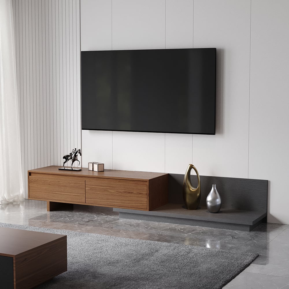 Customer Reviews for Fero Walnut Extendable TV Stand with 2 Drawers(1200mm-2000mm)
