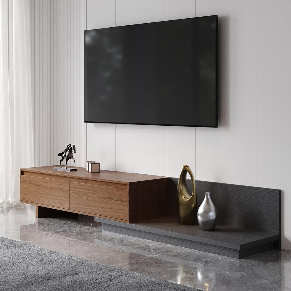 Customer Reviews for Fero Walnut Extendable TV Stand with 2 Drawers(1200mm-2000mm)