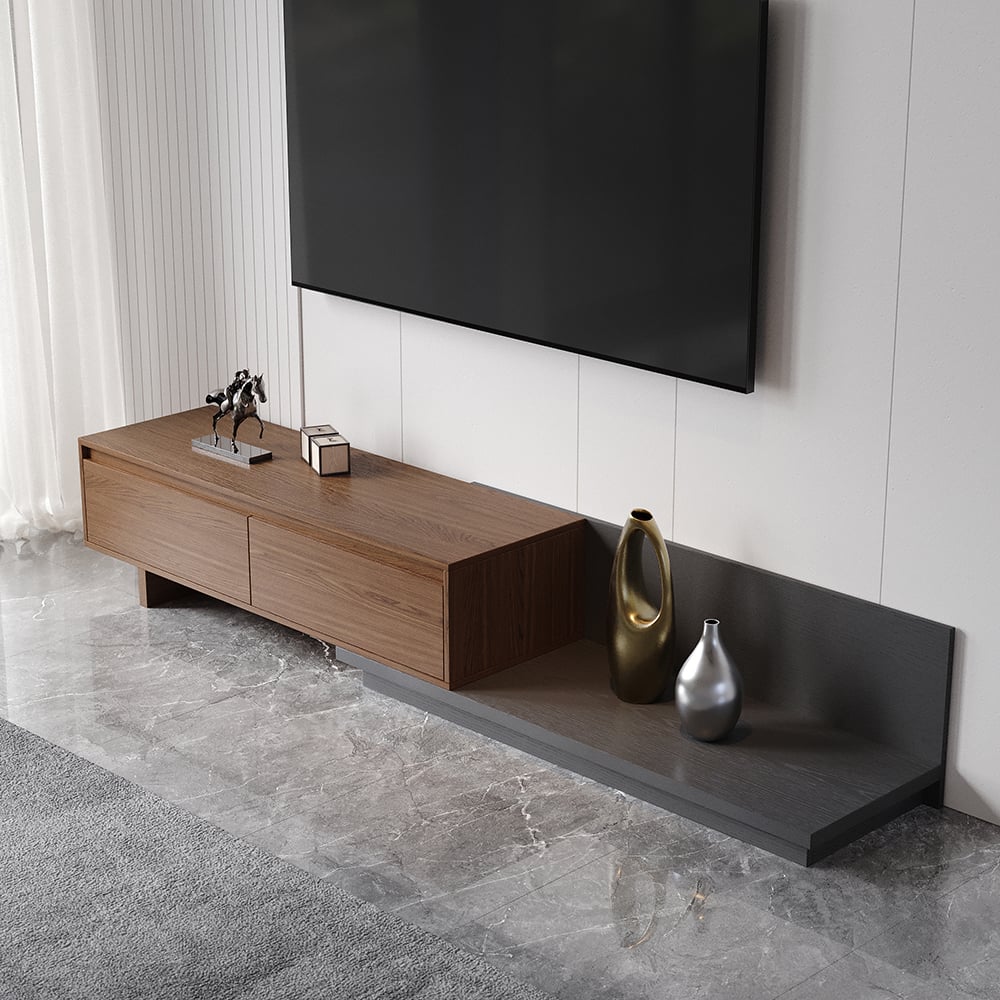 Customer Reviews for Fero Walnut Extendable TV Stand with 2 Drawers(1200mm-2000mm)