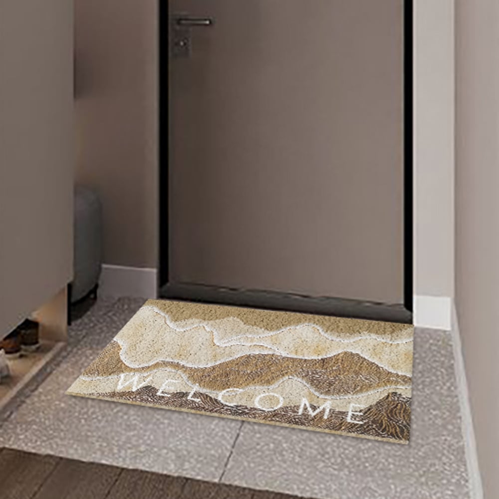 Customer Reviews for 600mm x 900mm Natural Scenery Morden Novelty Non-slip Front Door Mat PVC Entryway Rug