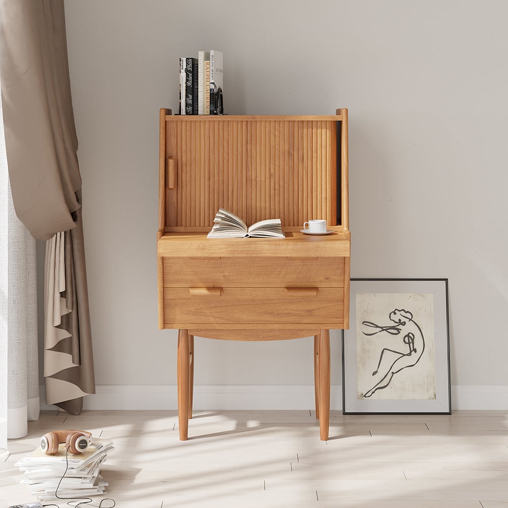 Otázky a odpovědi pro 27,6" moderní sekretářský stůl z poloviny století s počítačovým stolem Hutch s velkým úložným prostorem