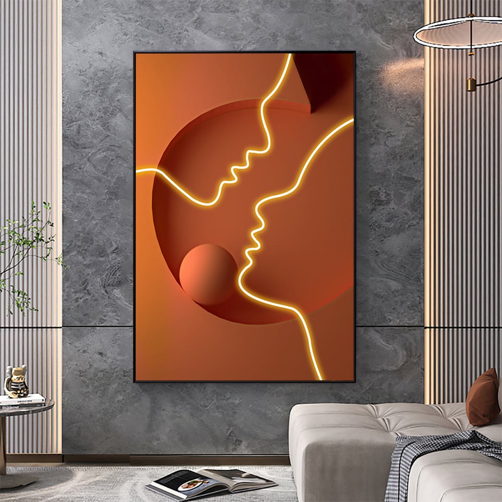 Avaliações de clientes sobre 39,4", pessoas abstratas modernas, decoração de parede, pessoa de arte, pintura, arte com moldura, sala de estar