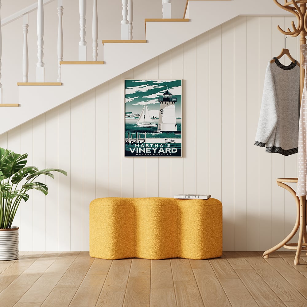 Klantrecensies voor Moderne gele instapbank boucle gestoffeerd Molecule Ottomaans houten frame