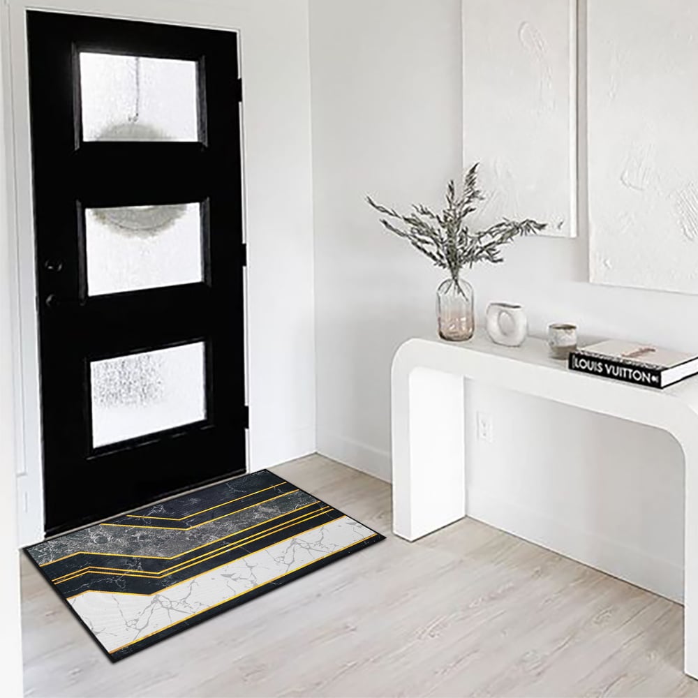 Customer Reviews for 2PCS Morden Geometry Marble Non-slip Front Door Mat Washable Entryway Rug Set