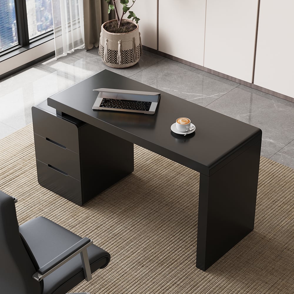 Otázky a odpovědi pro Mular Black 3zásuvkový psací stůl se 3 zásuvkami Kancelářský nábytek (47.2"）