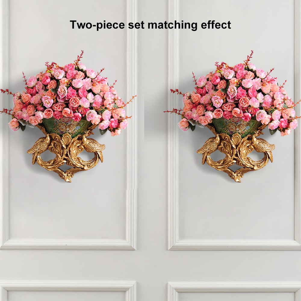 Customer Reviews for European Style Luxury Decorative Wall Flowers Carved Gold Artificial Flowers in Vase