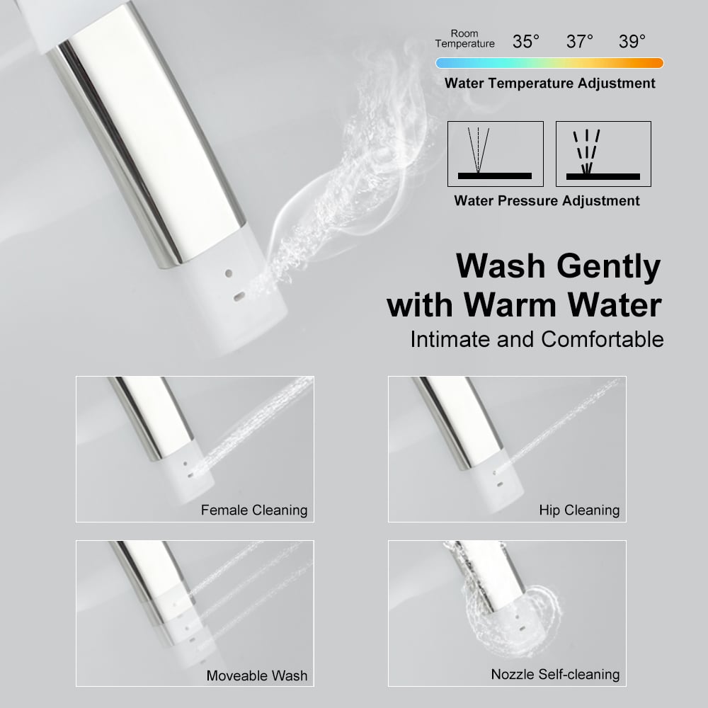 Oceny klientów dla Automatyczna ścienna inteligentna toaleta z automatycznym otwieraniem/zamykaniem pokrywy 1.32 GPF