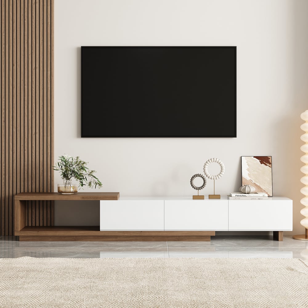 Domande e risposte per Credenza TV minimalista Quoint allungabile da 1790 mm a 2550 mm