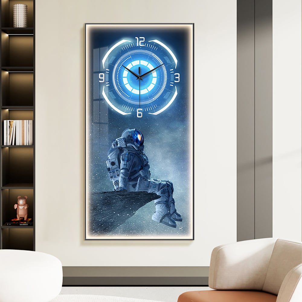 Oceny klientów dla 39-calowy kreatywny zegar ścienny LED Sci-fi Dekoracja ścienna