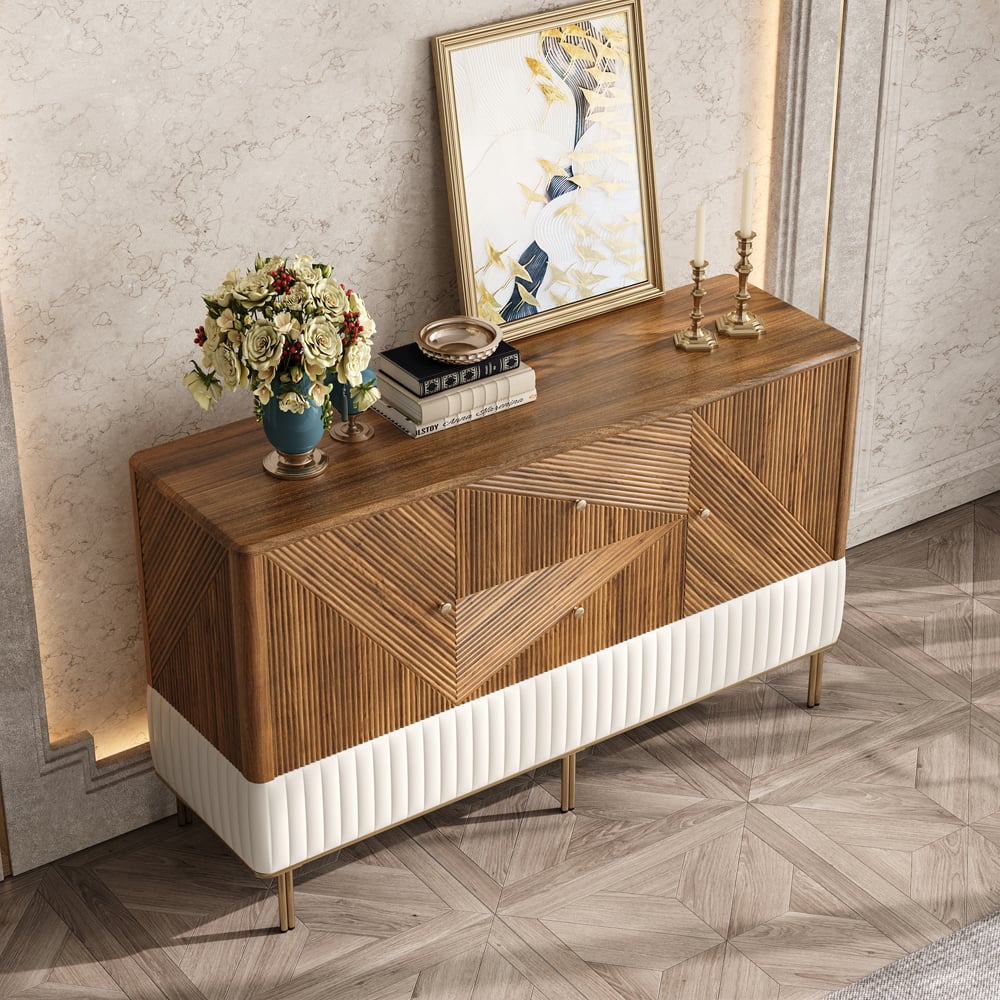 Questions and Answers for Wovent 1520mm Mid-Century Modern Walnut Sideboard Wood Kitchen Buffet with Storage