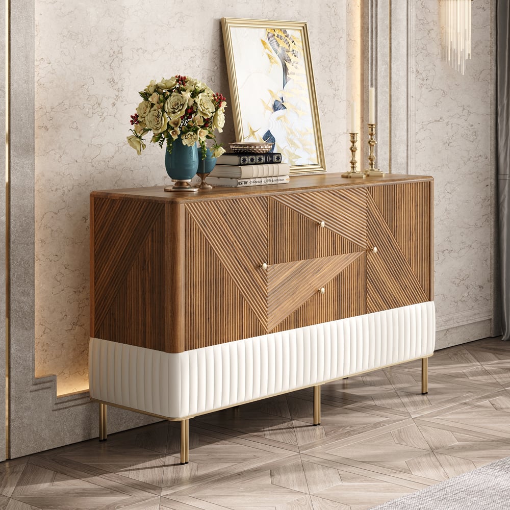Questions and Answers for Wovent 1520mm Mid-Century Modern Walnut Sideboard Wood Kitchen Buffet with Storage