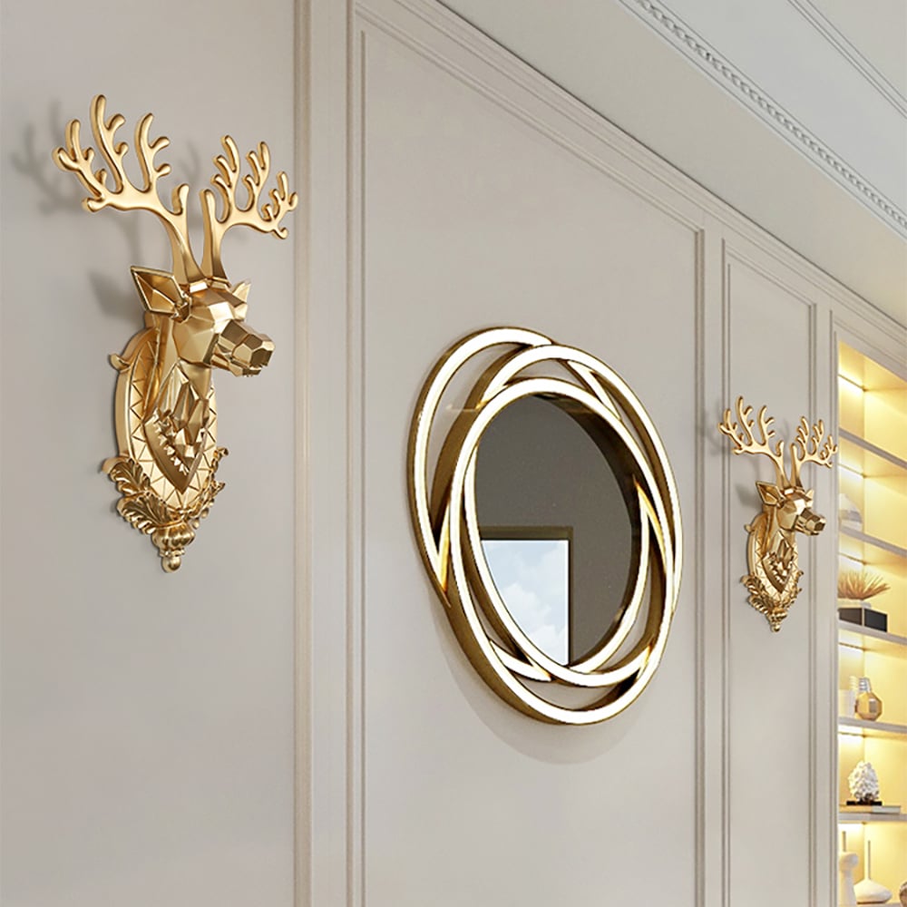 Customer Reviews for Creative Gold Lucky Deer Animals Head Wall Sculptures Wall Decorations