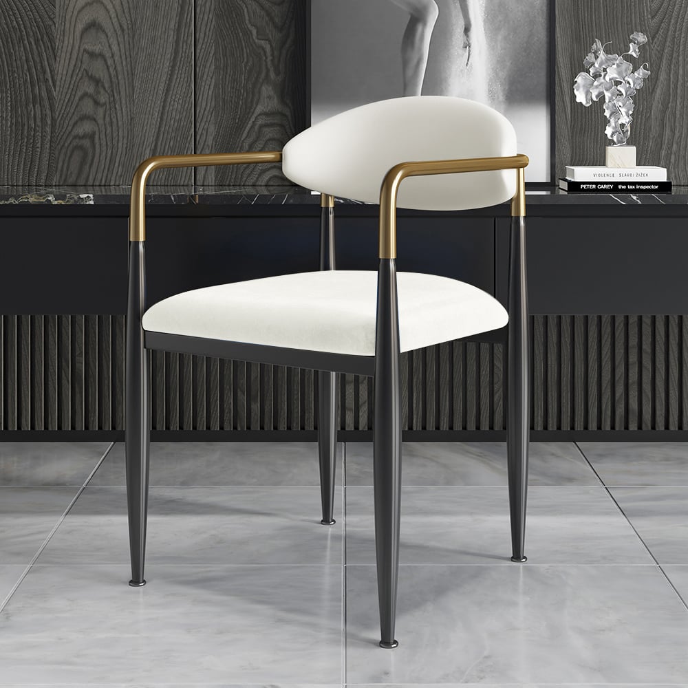 Questions and Answers for Otrast Series Set of 4 Modern Dining Chairs Upholstered in White