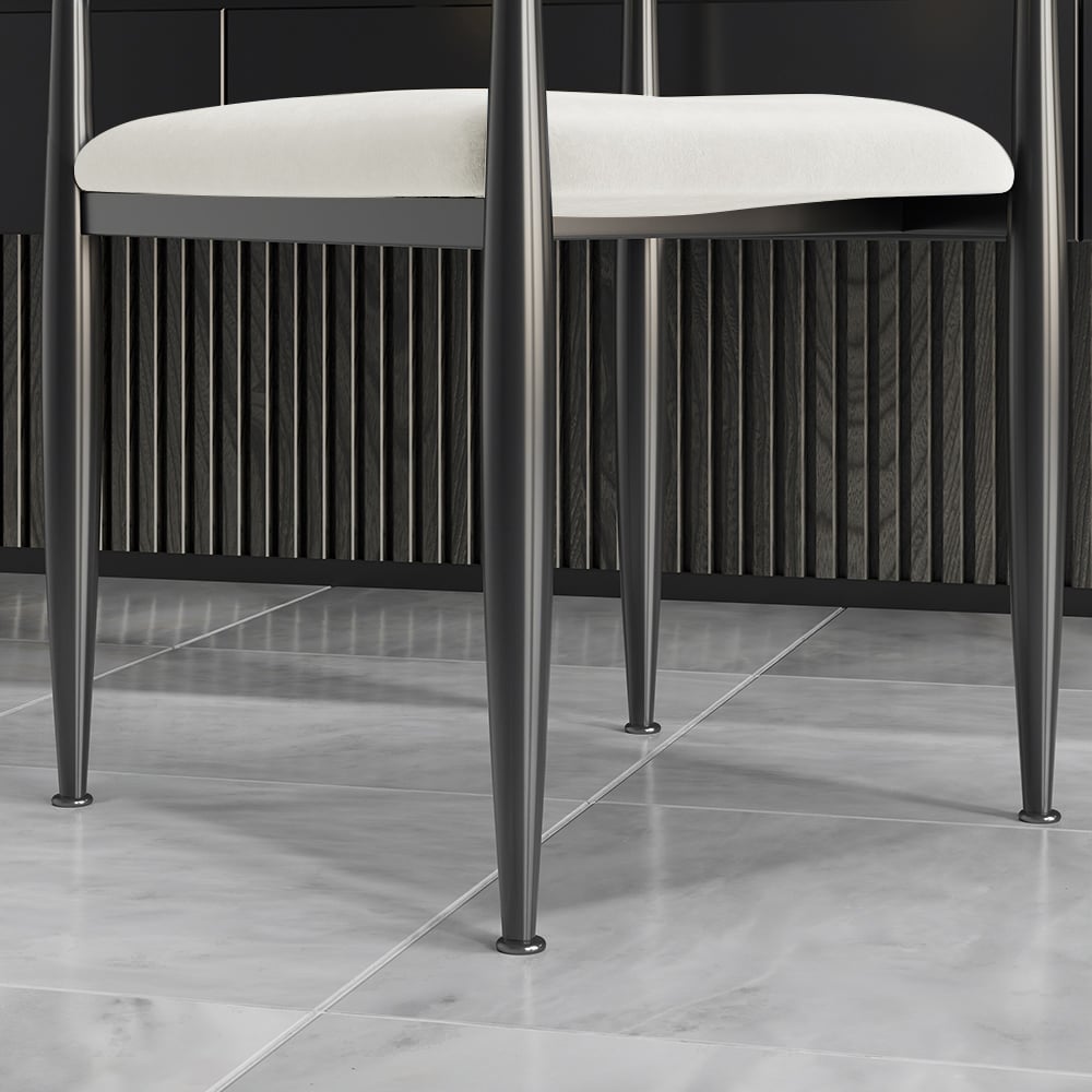 Questions and Answers for Otrast Series Set of 4 Modern Dining Chairs Upholstered in White