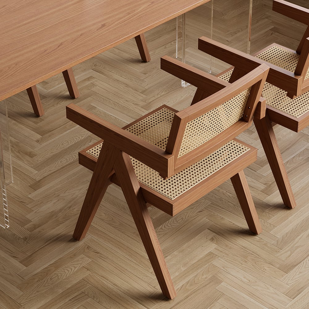 Questions and Answers for Archic Walnut Japandi Rattan Set of 2 Dining Chair with Solid Wood Frame
