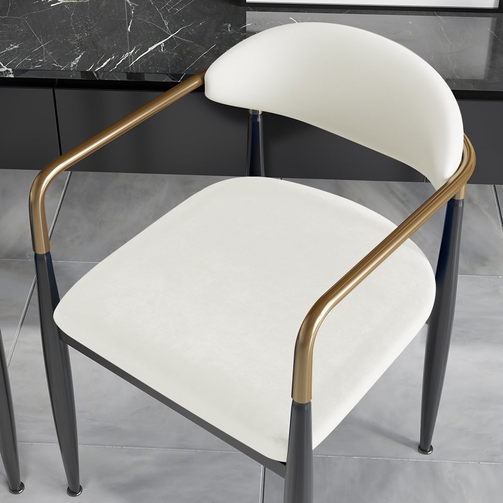 Questions and Answers for Otrast Series Set of 4 Modern Dining Chairs Upholstered in White