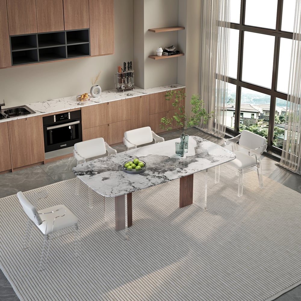 Customer Reviews for 2000mm Rectangle Modern Sintered Stone Top Dining Table for 6