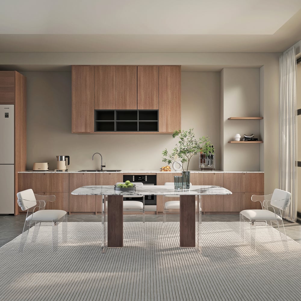 Customer Reviews for 2000mm Rectangle Modern Sintered Stone Top Dining Table for 6