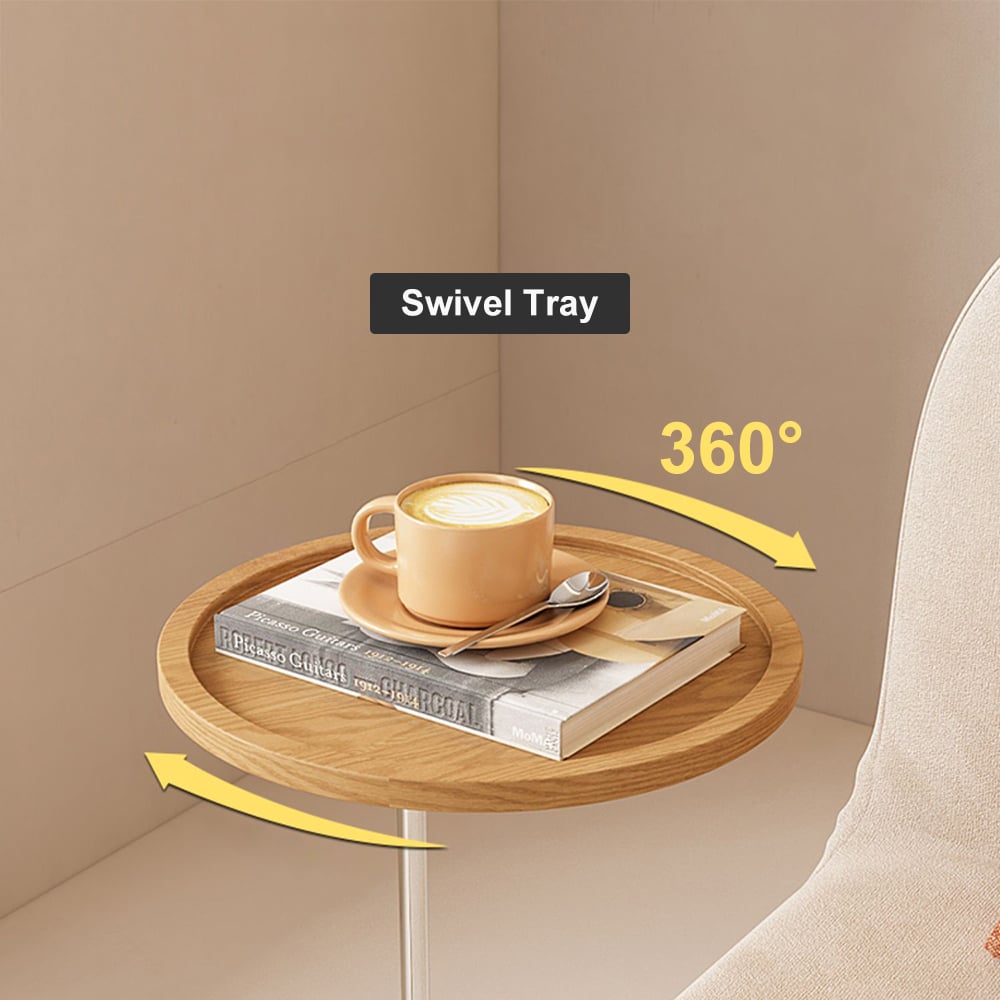 60" Linen Sleeper Sofa with Tray 2-Seater highlight image