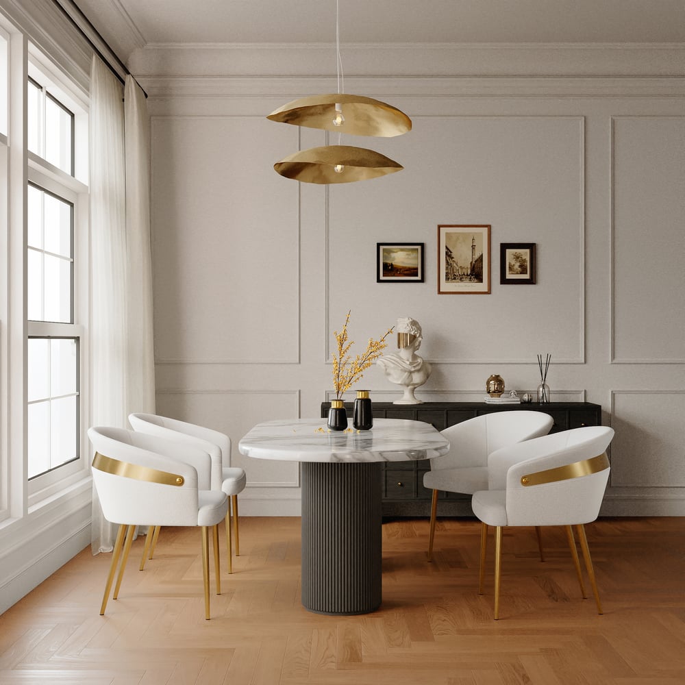 Domande e risposte per Sedie da pranzo moderne con rivestimento in pelle PU bianca